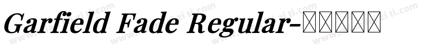 Garfield Fade Regular字体转换